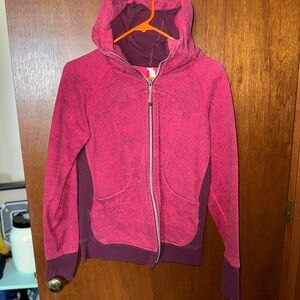 lululemon athletica Magenta scuba Hooded Jacket